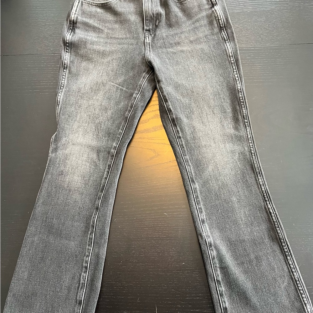 Banana Republic High-Rise Gray Crop Boot Jeans